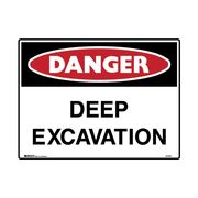 Danger Deep Excavation Sign 