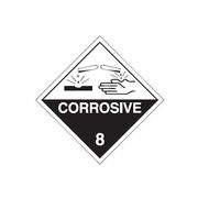 Dangerous Goods Sign - Corrosive 8