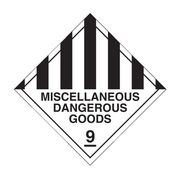 Dangerous Goods Sign - Miscellaneous Dangerous Goods 9 