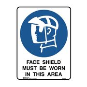 Face Shield Must Be Worn Sign