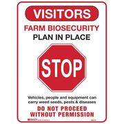 Farm Biosecurity Stop Sign 