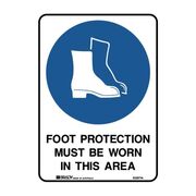 Foot Protection Must Be Worn Sign 