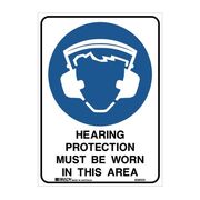 Hearing Protection Must Be Worn Sign