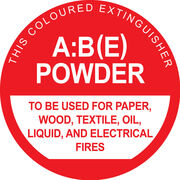 MEGAFire ABE Fire Extinguisher ID Sign