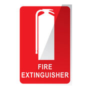 MEGAFire Fire Extinguisher Location Sign - 150 x 225mm